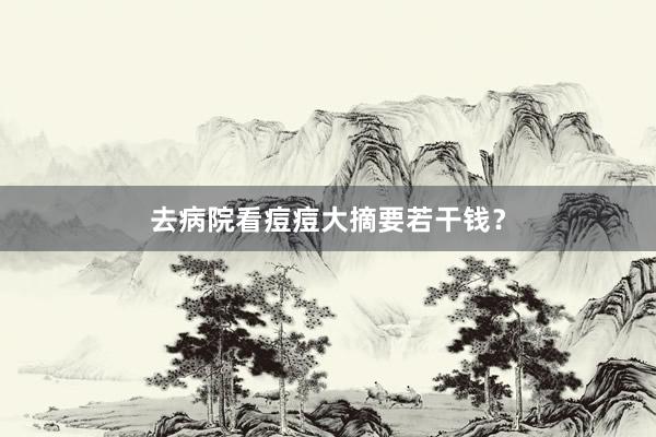 去病院看痘痘大摘要若干钱？
