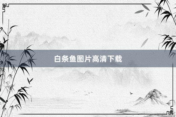 白条鱼图片高清下载